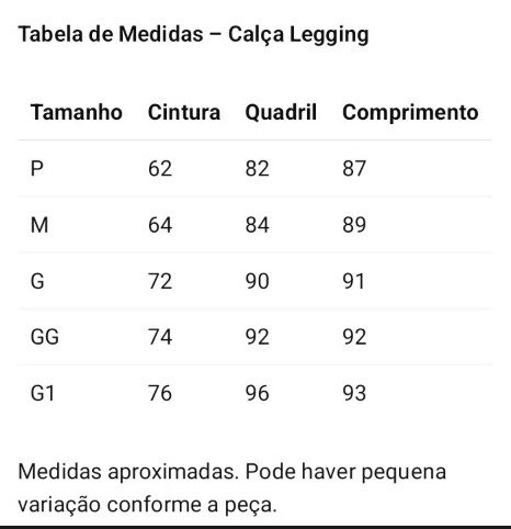CALÇA LEGGING RECORTE FRONTAL - Imagem 6