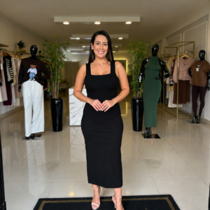 VESTIDO CANELADO ALÇA