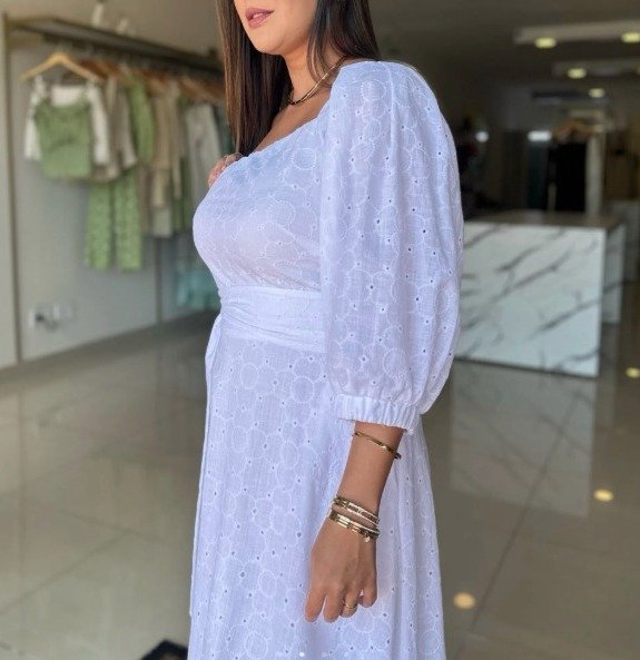 VESTIDO MÍDI LAISE OMBRO SÓ - Imagem 3